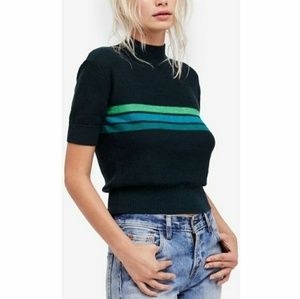 Free People mock 70s shirt